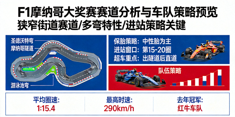 F1方程式赛车摩纳哥大奖赛赛道分析与车队策略预览